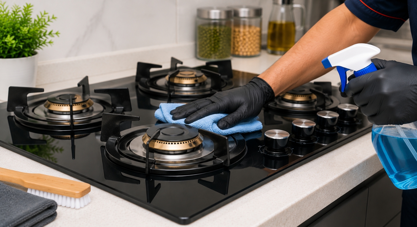 Gas Stove Cleaning